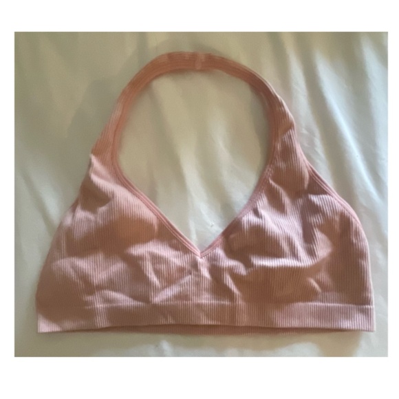 NWOT SEXY RIBBED PINK BRALETTE AND THONG SET! - Picture 3 of 7